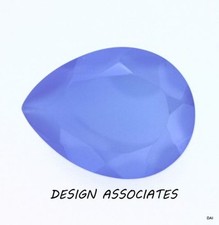 DARK BLUE CHALCEDONY 18X13 MM PEAR OUTSTANDING BLUE COLOR 173462 