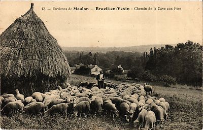 CPA AK Env. von MEULAN - BRUEIL-en-VEXIN - Chemin de la Cave aux Fées (359497)