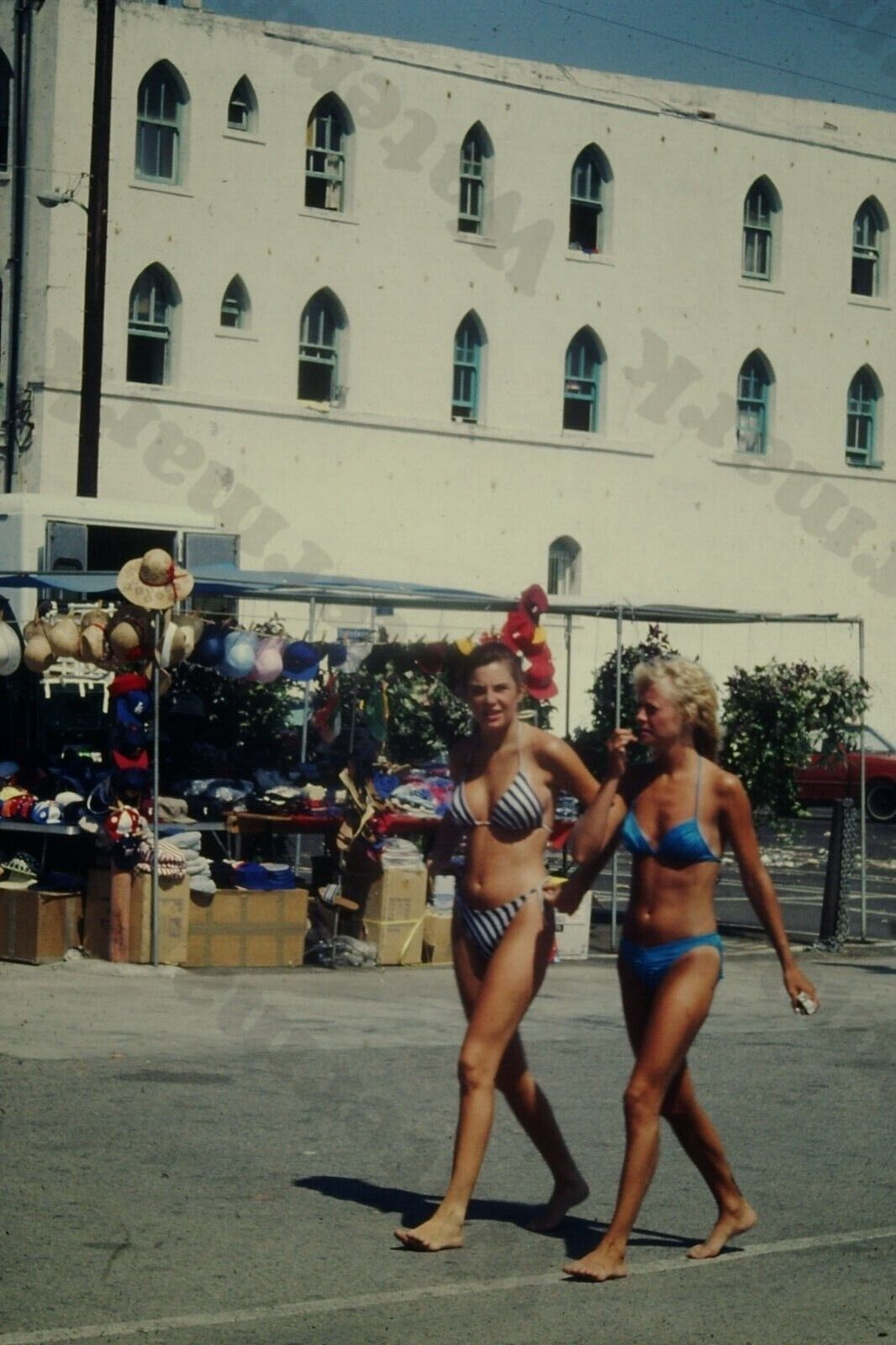 1980s beach scene candid pretty woman in bikini voyeur Orig 35mm SLIDE Wl20 eBay picture photo