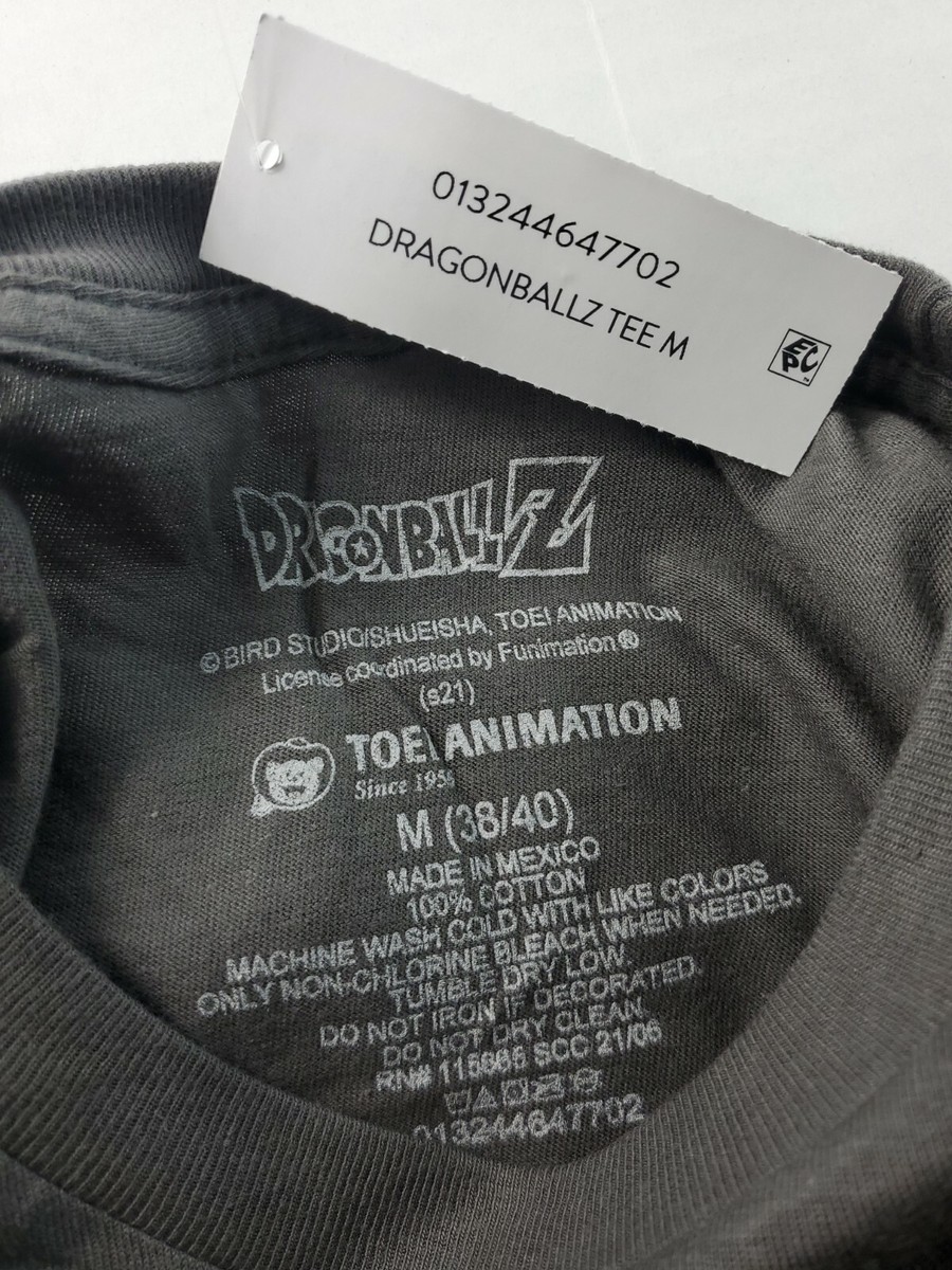 Dragonball Z Tshirt Gray Classic Majin Boo Saga Chest 37