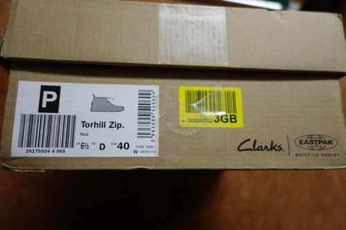 Clarks Torhill Eastpack rojo rojo talla 40 6 1/2 - Imagen 6 de 7