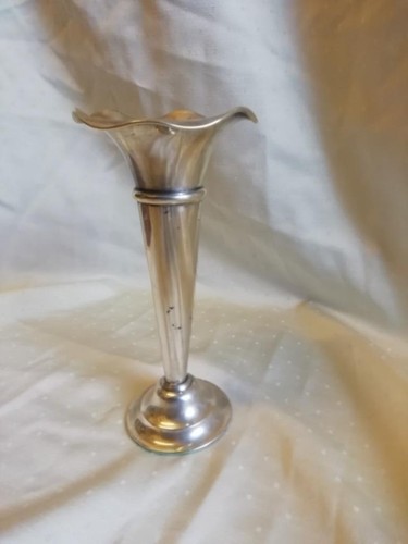 GOOD VINTAGE SILVER PLATED POSY HOLDER VASE, POSEY VASE - Picture 5 of 16