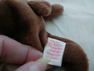 Ty 1993 Beanie Babies Chocolate the Moose Very Rare - With Tag