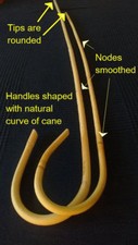 Spanking Rattan cane crook handle - 72 - 76 cm