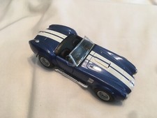  KINSMART 5'' BLUE 1965 CONVERTIELB SHELBY COBRA DIE CAST TOY VEHICLE