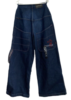 Overzeas jeans vintage baggy 90s hip hop Y2K jnco skater wide leg
