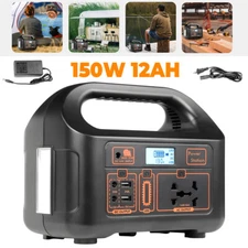 150W Portable Power Station Backup Lithium Battery 110V Inverter Generator Trip