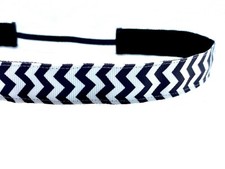 Black and white headband. Chevron. Nonslip Headband. Gift. Hair accessory.