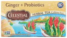 Ginger & Probiotics Herbal Tea, 16 CT