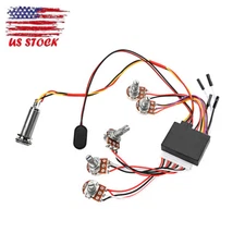 3 Band Active Bass Guitar EQ Equalizer Preamp with Jack A250K Tone B100K Volume