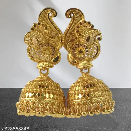 Bollywood south India gold plated Jhumka For Girls and Women traditional  wear
