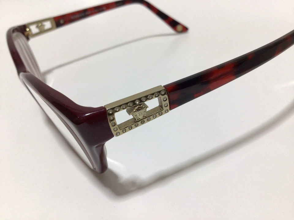 MARCO DE GAFAS VERSACE para damas PLATA MEDUSA/CRISTALES (52-16 135) Foto 3 de 4