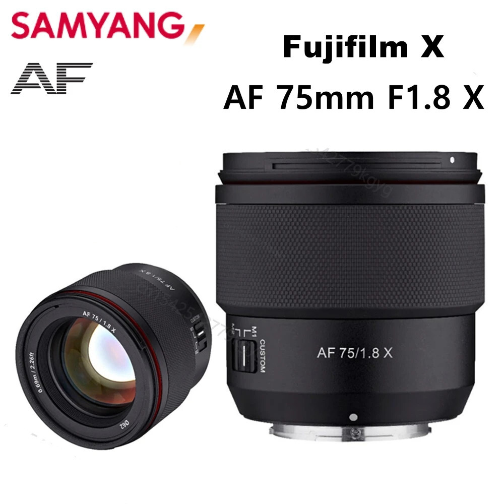 Samyang AF 75mm F1.8 X auto focus Lens for Fujifilm Fuji X