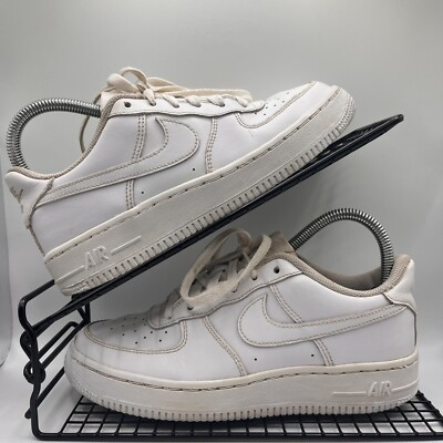 Nike Air Force 1 Triple White Uk Größe 4 EUR 36,5 US 4,5Y