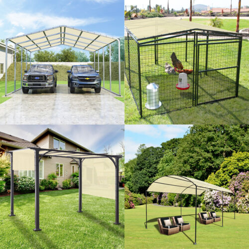11FT Outdoor Straight Edge Sun Shade Sail Heavy Duty Waterproof UV Blocker Cover - Picture 9 of 51