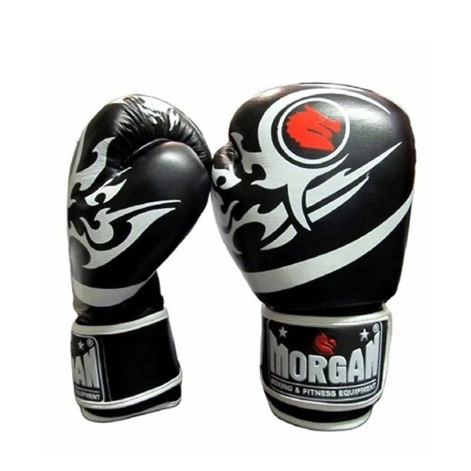 Morgan Elite Boxing And Muay Thai Leather Gloves Black - image 2 of 3