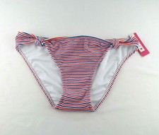 Xhilaration Juniors Multicolor Striped Textured Cheeky Bikini Bottom Size XL