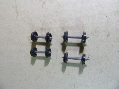 427x Vintage Kadee USA HO 4 Achsen + 8 Räder Metall Abstand 15mm 1:87