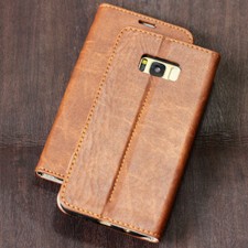 Luxus Case für Apple und Samsung Smartphone Schutzhülle Tasche Cover Handy braun