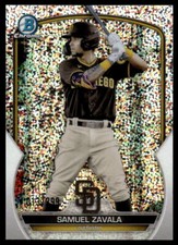 2023 Bowman #BCP-75 Samuel Zavala Chrome Prospects Speckle Refractors #/299