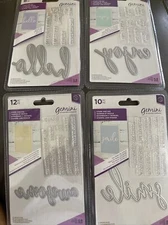 Crafter's Companion Gemini Fancy Font Stamps/Dies Bundle New