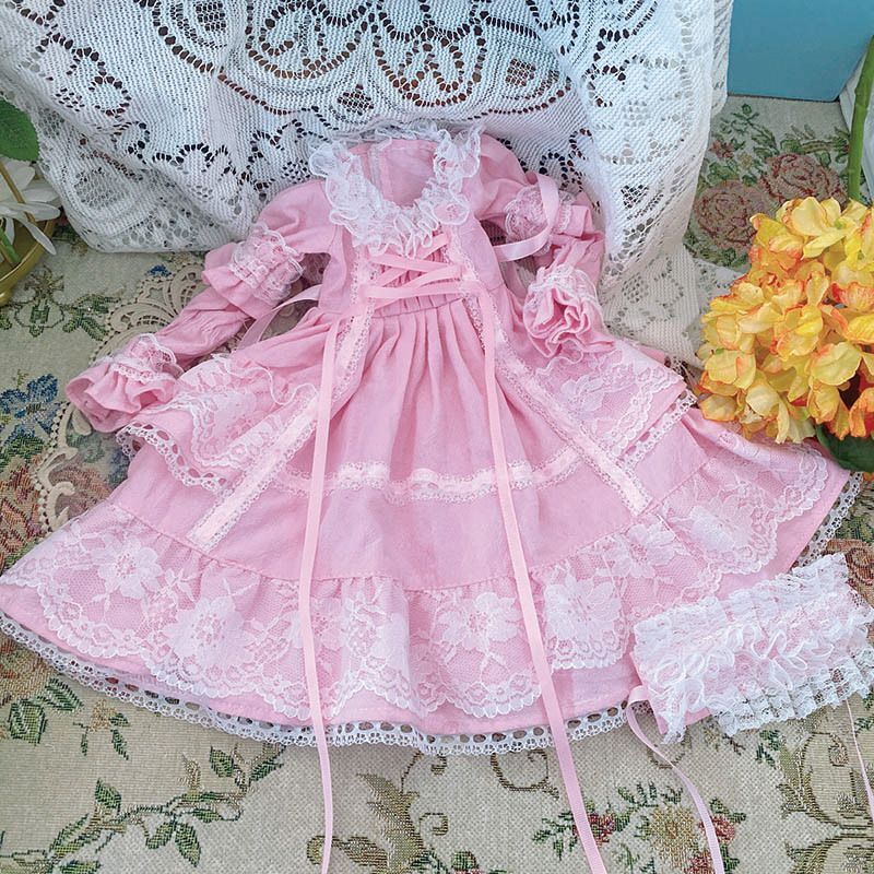 Fashion White/Black/Pink/Red Lolita Princess Dress for 1/3 1/4 1/6