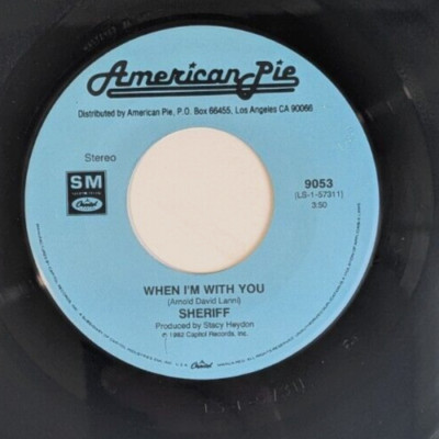 Sheriff   When I'm With You / Russ Ballard - Voices 1989 American Pie Rock VG+