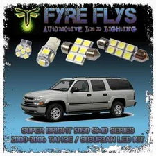 15x White LED interior lights package kit for 2000-2006 Suburban/Tahoe 5050 SMD