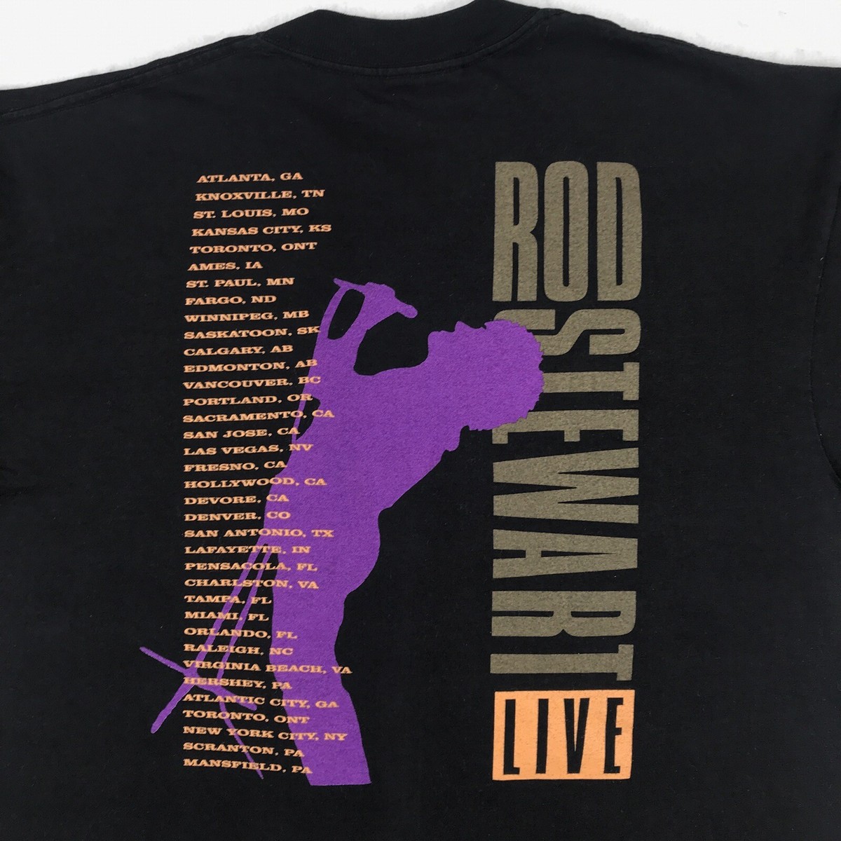 ロッドスチュワートTシャツ RodStewart Live In Concert Rod Stewart Live In Concert T-Shirt - Rod Stewart Official Store