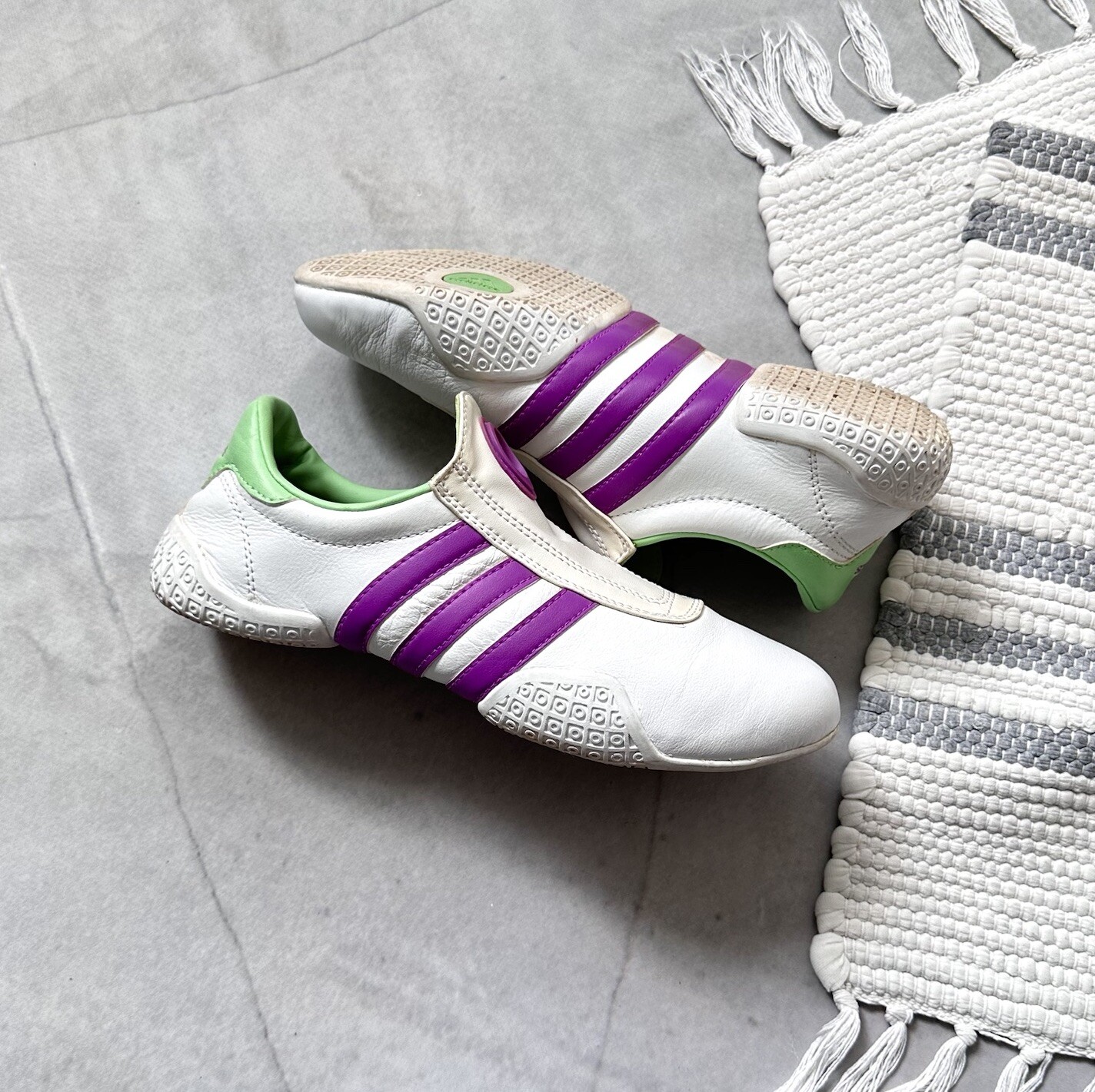 adidas gazelle silver green womens Yohji Yamamoto Adidas Beige Tied Up Ballet Flats (39,5 EU)  VOODOO  WAREHOUSE