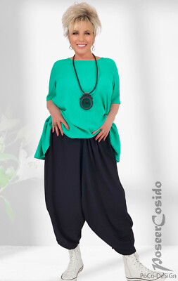 LAGENLOOK Harems-Hose Hosenrock Ballonhose 44 46 48 50 52 54 56 XL 2XL 3XL