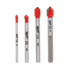 Milwaukee 48-20-8988 4 pc. Glass and Tile Bit Set
