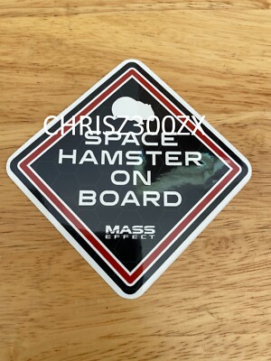Mass Effect Legendary Edition Space Hamster on Board N7 Sticker Decal Figure