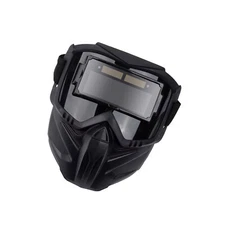 NEW True Color Auto Darkening Welding Glasses Flame Resistant Welder Mask Black