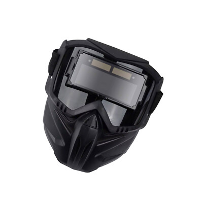 NEW True Color Auto Darkening Welding Glasses Flame Resistant Welder Mask Black