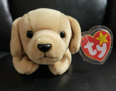 TY FETCH THE GOLDEN RETRIEVER BEANIE BABIES ERROR RETIRED NWT ORIGINAL OWNER
