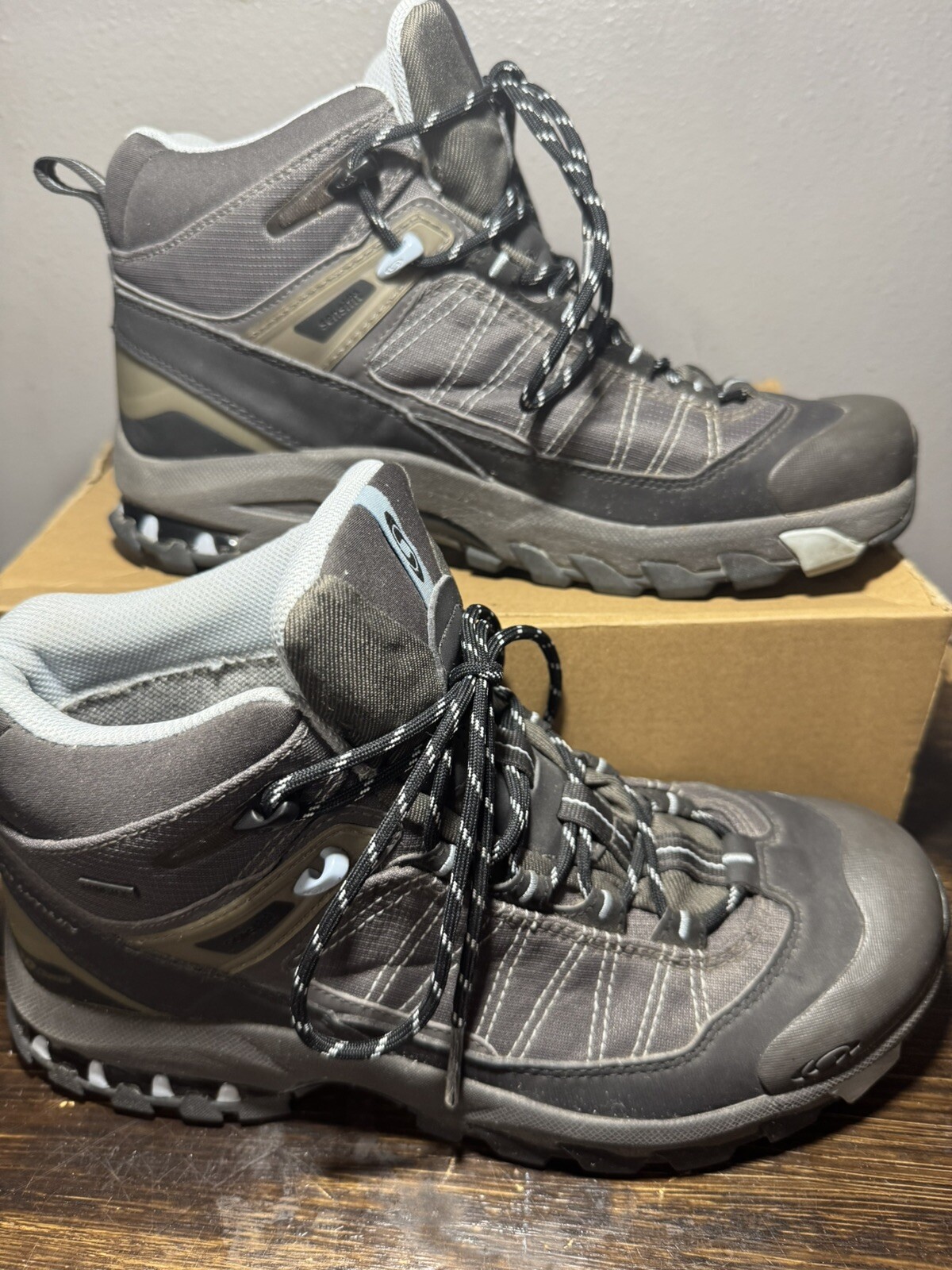 Stivali da trekking Salomon Fastpacker neri Gore Tex Mid telaio 3D Stati Uniti donna 8 5 Stati Uniti