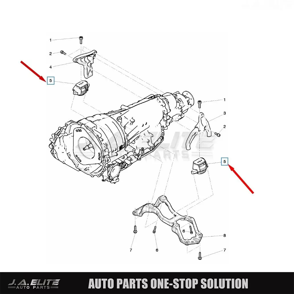 4pcs Genuine Engine & Transmission Mount set for Bentley Continental GT GTC