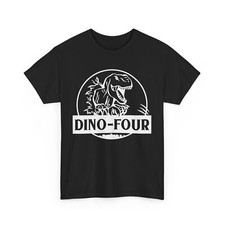 Dinosaur T-Shirt Funny Prehistoric Tee T-Rex Jurassic Lover Shirt Dino Four