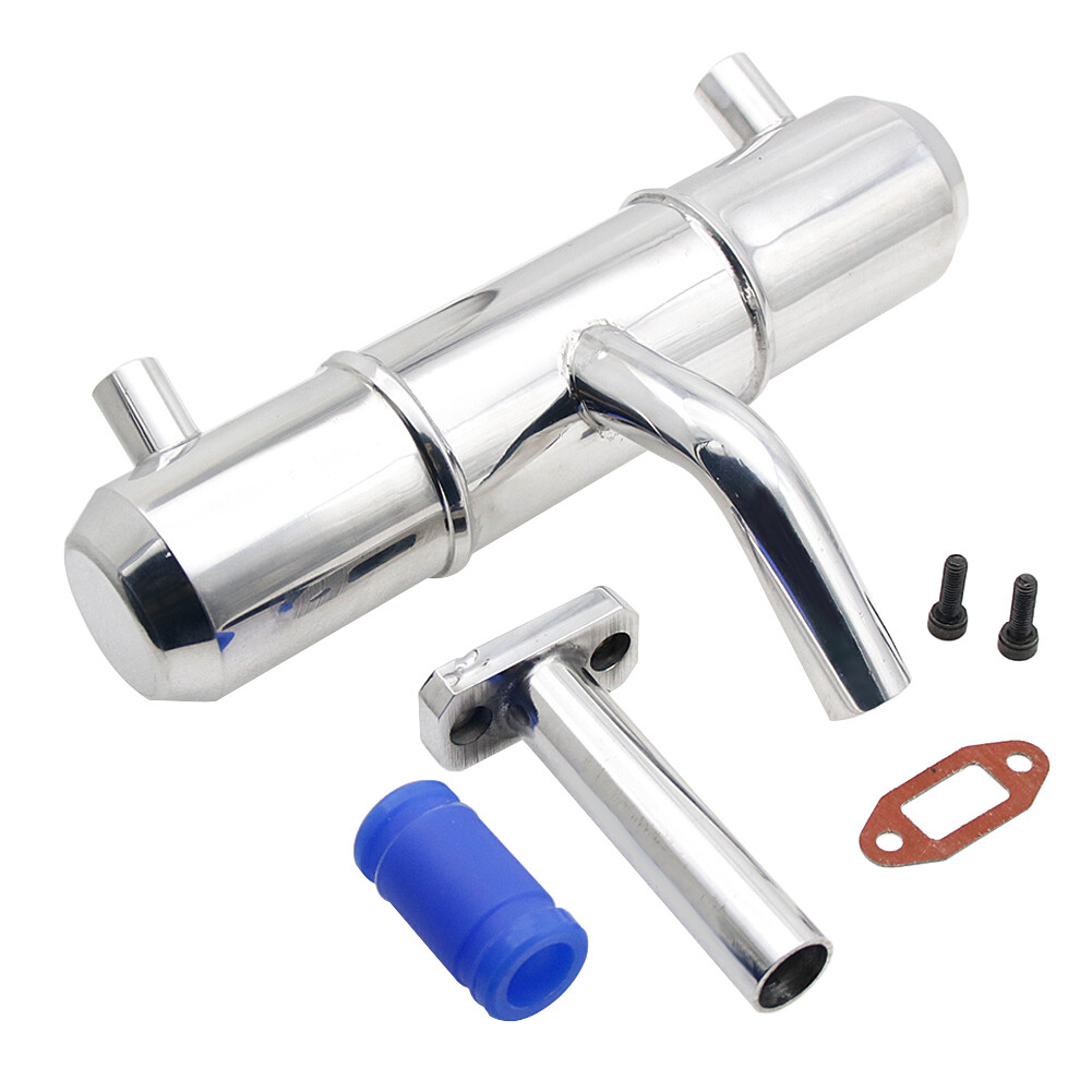 Pot D'échappement Twin Tuning En Aluminium Pour RC 1/5 HPI Baja 5B/5T - Améliore Performances Et Son