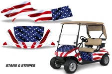 Golf Cart Graphics Kit Decal Sticker For EZ-Go TXT 14-20 STARS STRIPES