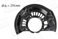 Spritzblech Ankerblech Vorderachse Rechts FÜR Toyota - AIC 71382