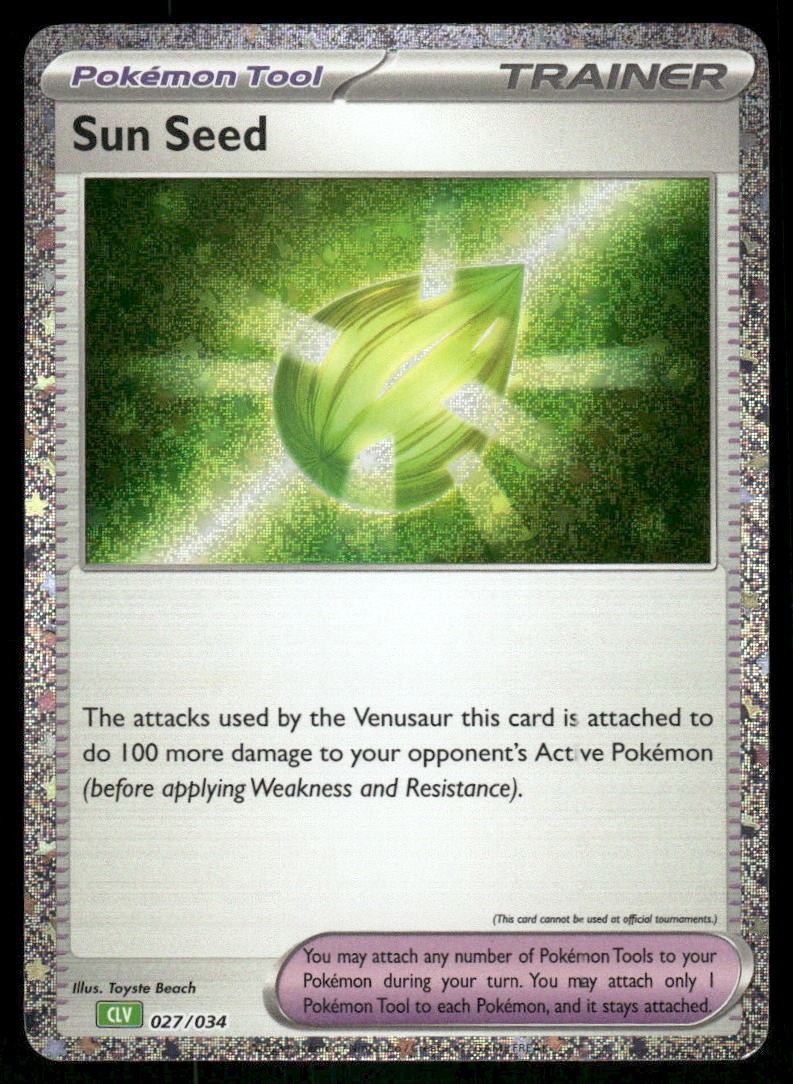 Sun Seed 027/034 - Trading Card Game Classic - Holo Classic Collection NM