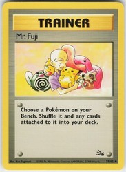Mr. Fuji 58/62 Fossil Uncommon Trainer Pokémon Card