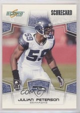 2008 Score Scorecard 393/649 Julian Peterson #281 0q3