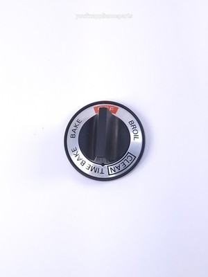 Vintage GE Range Selector Off Knob, Black & Silver WB3X5683 - 164D1117 