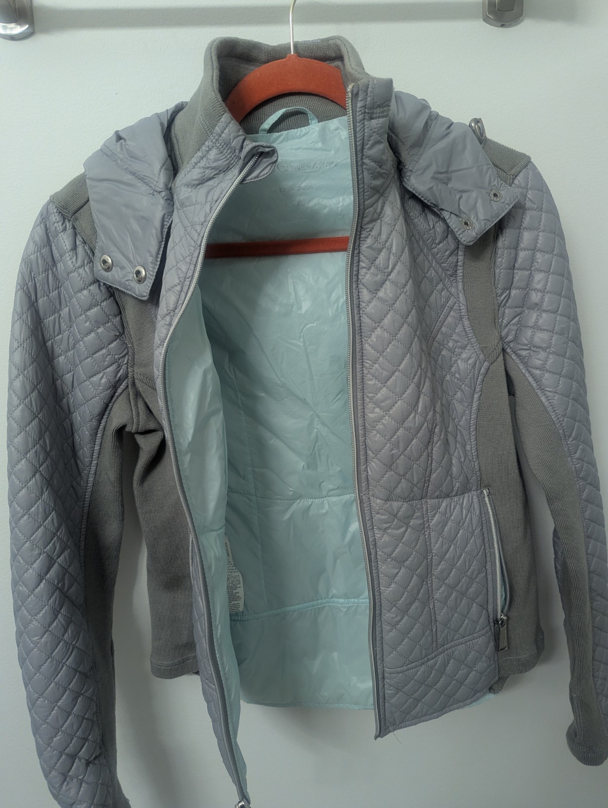 BCBGeneration Fitted Puffer Moto Jacket Size Medi… - image 6