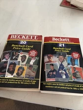 Beckett Baseball Card Price Guide #20 & 21 Vintage Books Lot Of 2