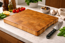 Handmade Cherry Wood End Grain Cutting Board 11.4x15.6 in (30x40cm)Butcher Block