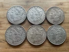 US Morgan Silver Dollars 6 coins Pre 1904 Circulated Condition Lot D